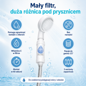 EkoFilter C+ - Przefiltrowana i zapachowa woda pod prysznicem już w 60 sekund